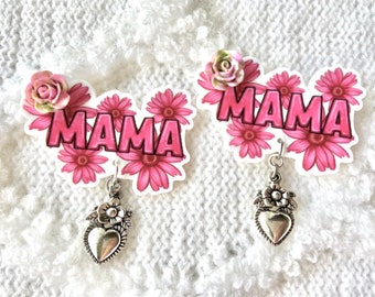 Mommy To Be Corsage Pin - Mama Brooch Pin - Mommy To Be Badge Pin - Acrylic Mommy To Be Charm Brooch - Baby Shower Corsage Pins
