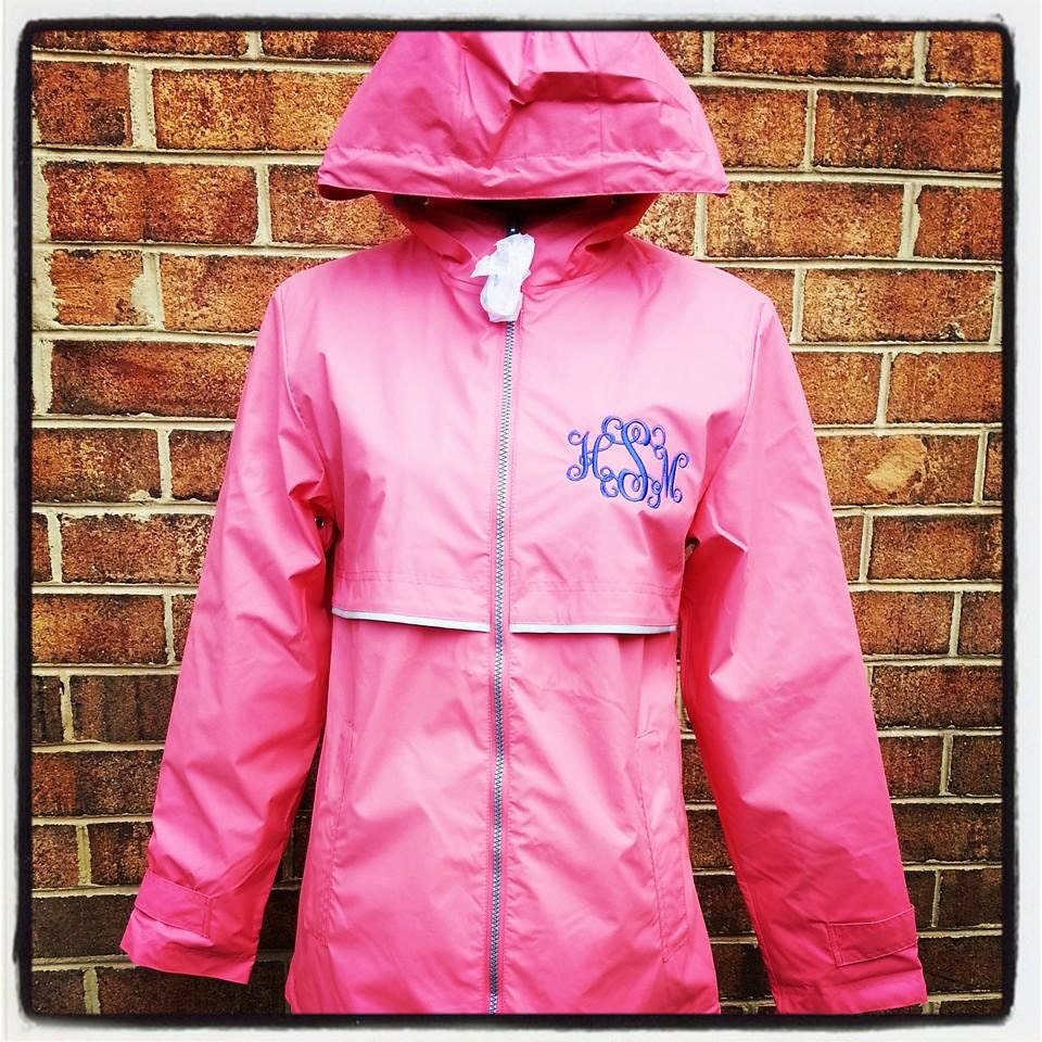 Ladies Monogrammed Rain JacketsEmbroideredPersonalized Etsy