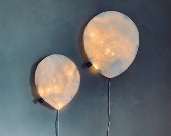 Ballon de lumière Lampe Blanc • Veilleuse enfant LED • Cadeau Enfant • Lampe à piles