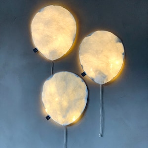 Trio di palloncini luminosi Luci notturne per bambini Decorazione da parete per bambini Lampada di carta immagine 1