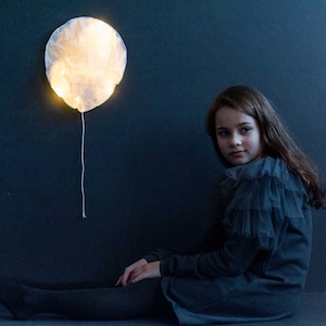 Ballon de lumière Lampe LED Veilleuses en papier pour enfant image 8