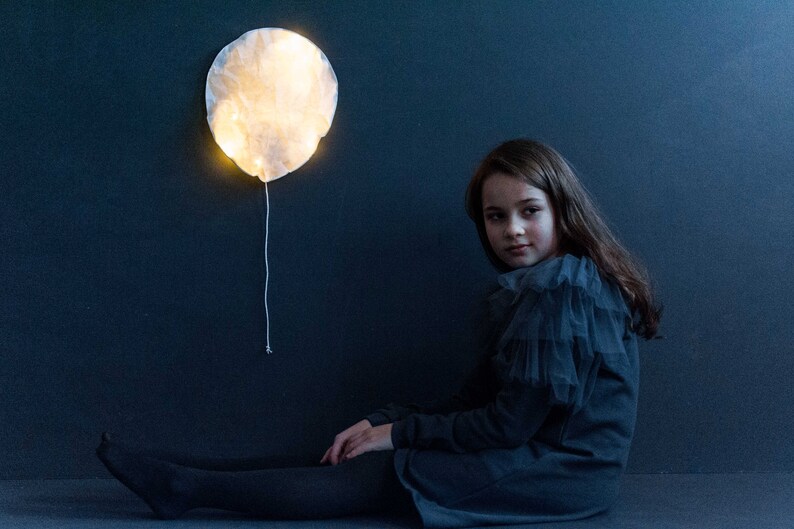 Ballon de lumière Lampe LED Veilleuses en papier pour enfant image 8