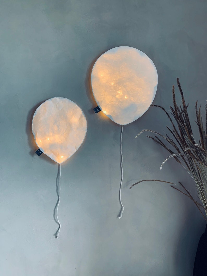 Ballon de lumière Lampe LED Veilleuses en papier pour enfant image 7