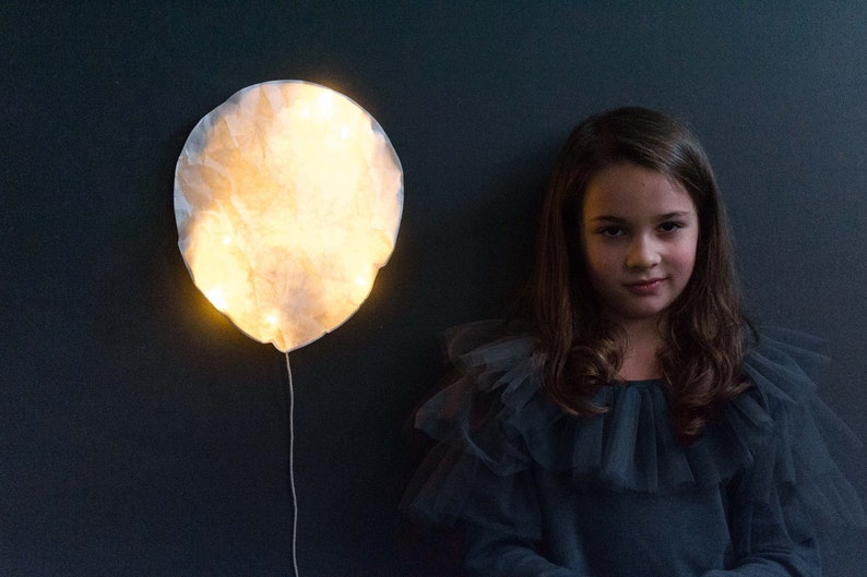 Ballon de lumière Lampe LED Veilleuses en papier pour enfant image 3