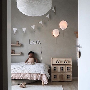 Lighting Balloon Night Lamp Kids Bedroom Wall Night Lights Nightlights Baby Nursery Above Crib Night Lights Decor image 9