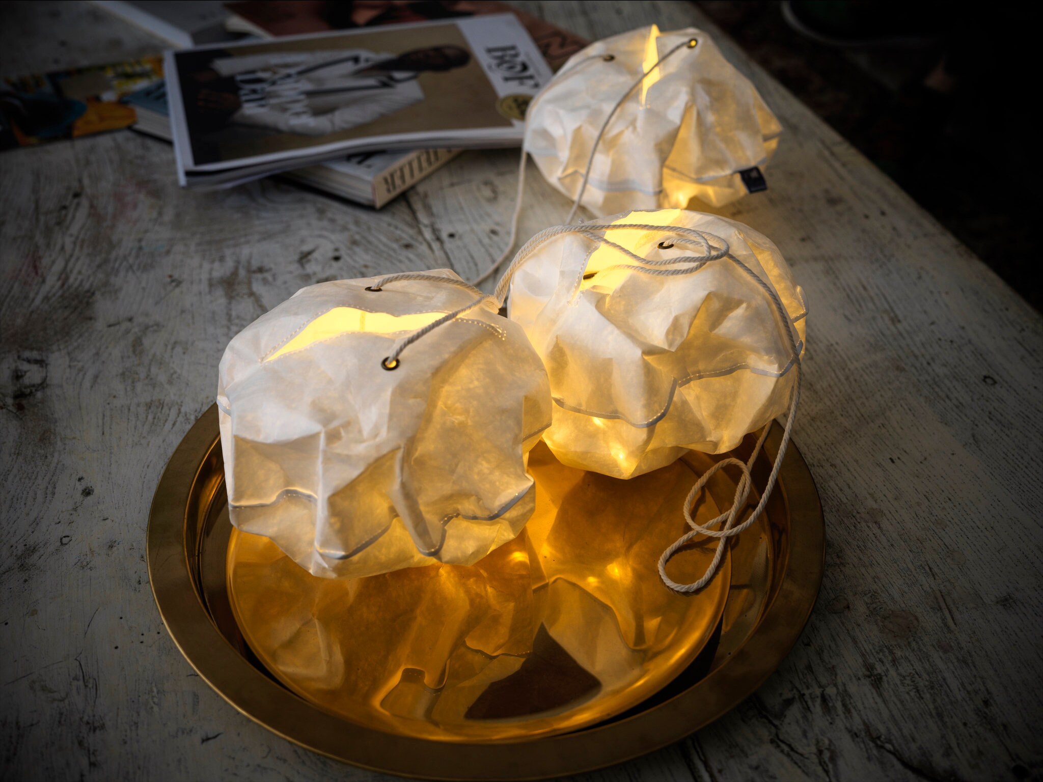 Boules de Lumière Blanc Veilleuse Lot 3 Lampes Cadeau Decoration Noêl