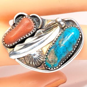 Vintage Handmade Native American Navajo Old Pawn Sterling Silver Ring ...