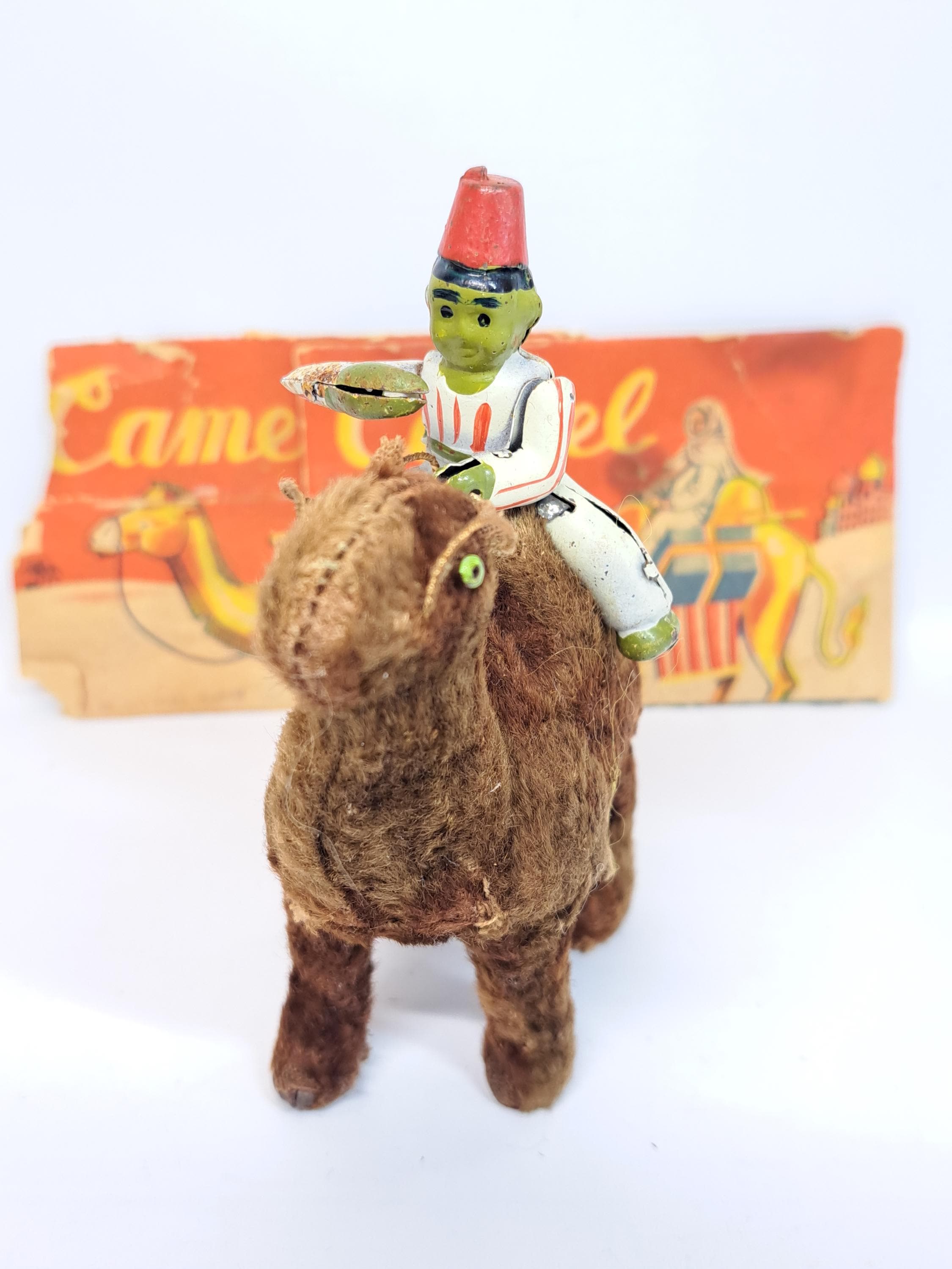 Vintage Japan Windup Mohair Desert Camel With Tin Rider As-is - Etsy