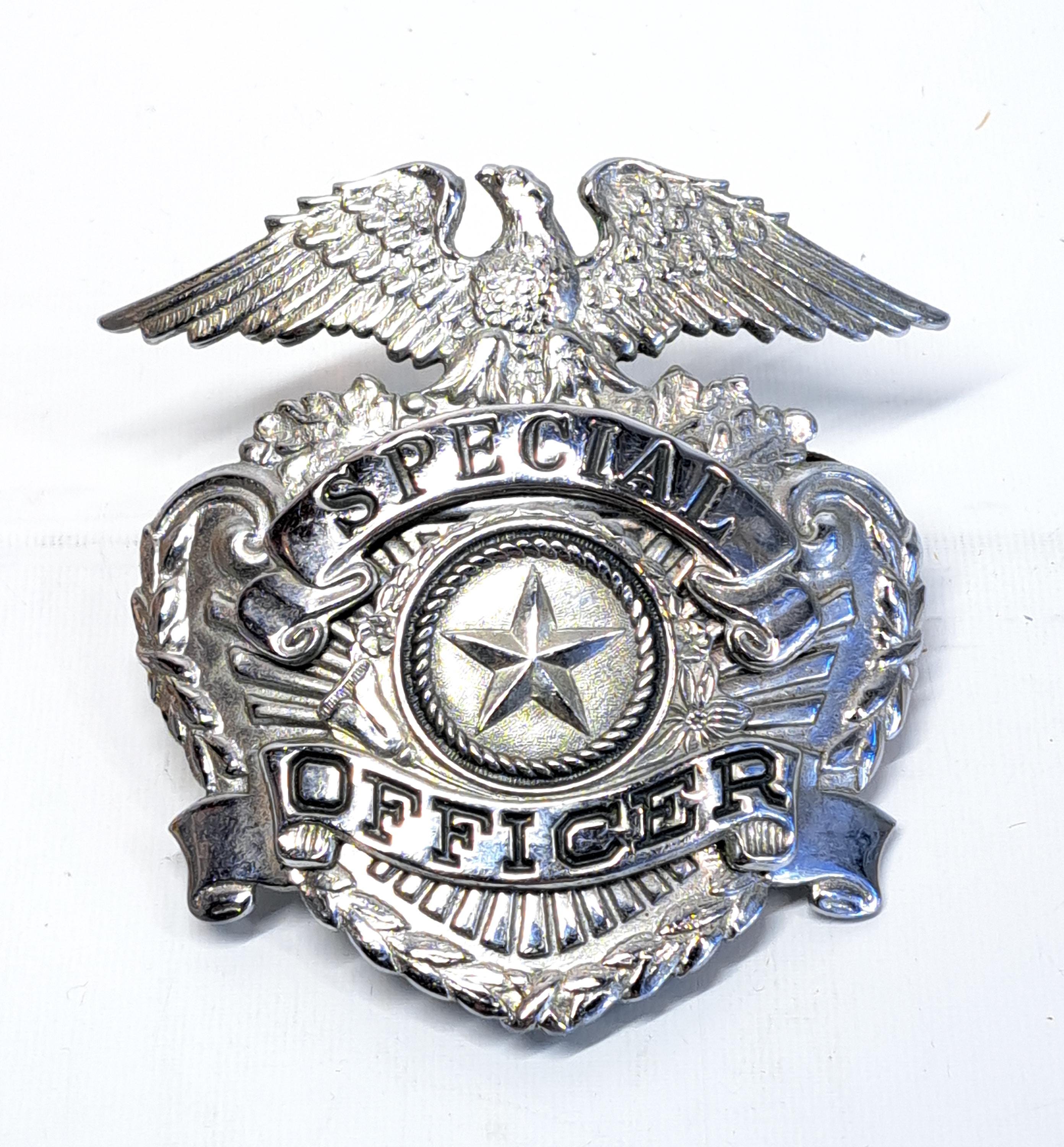 Vintage Obsolete California Special Officer Badge by LA Stamp & Staty
