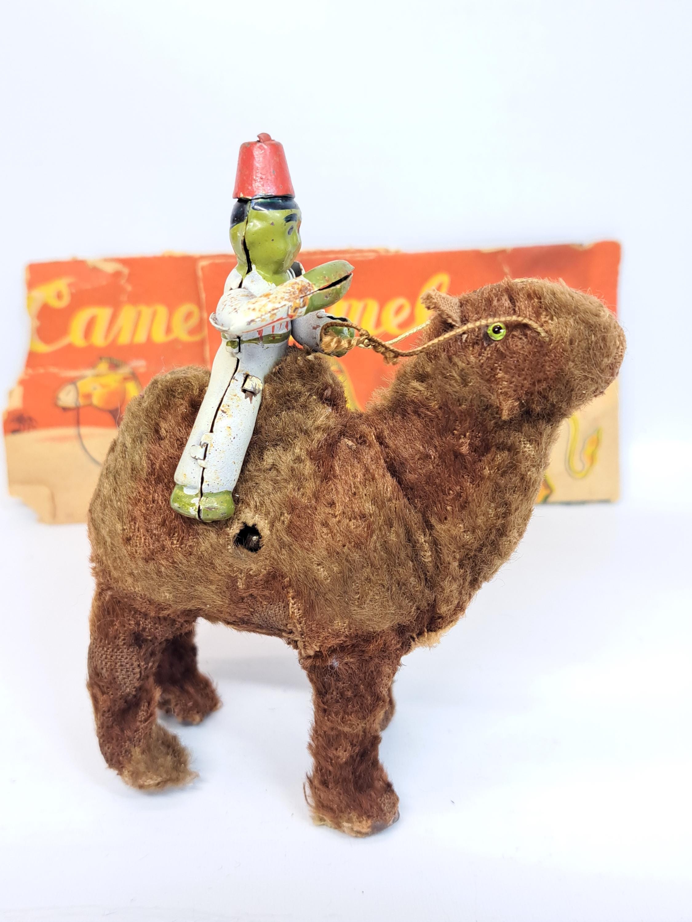Vintage Japan Windup Mohair Desert Camel With Tin Rider As-is - Etsy