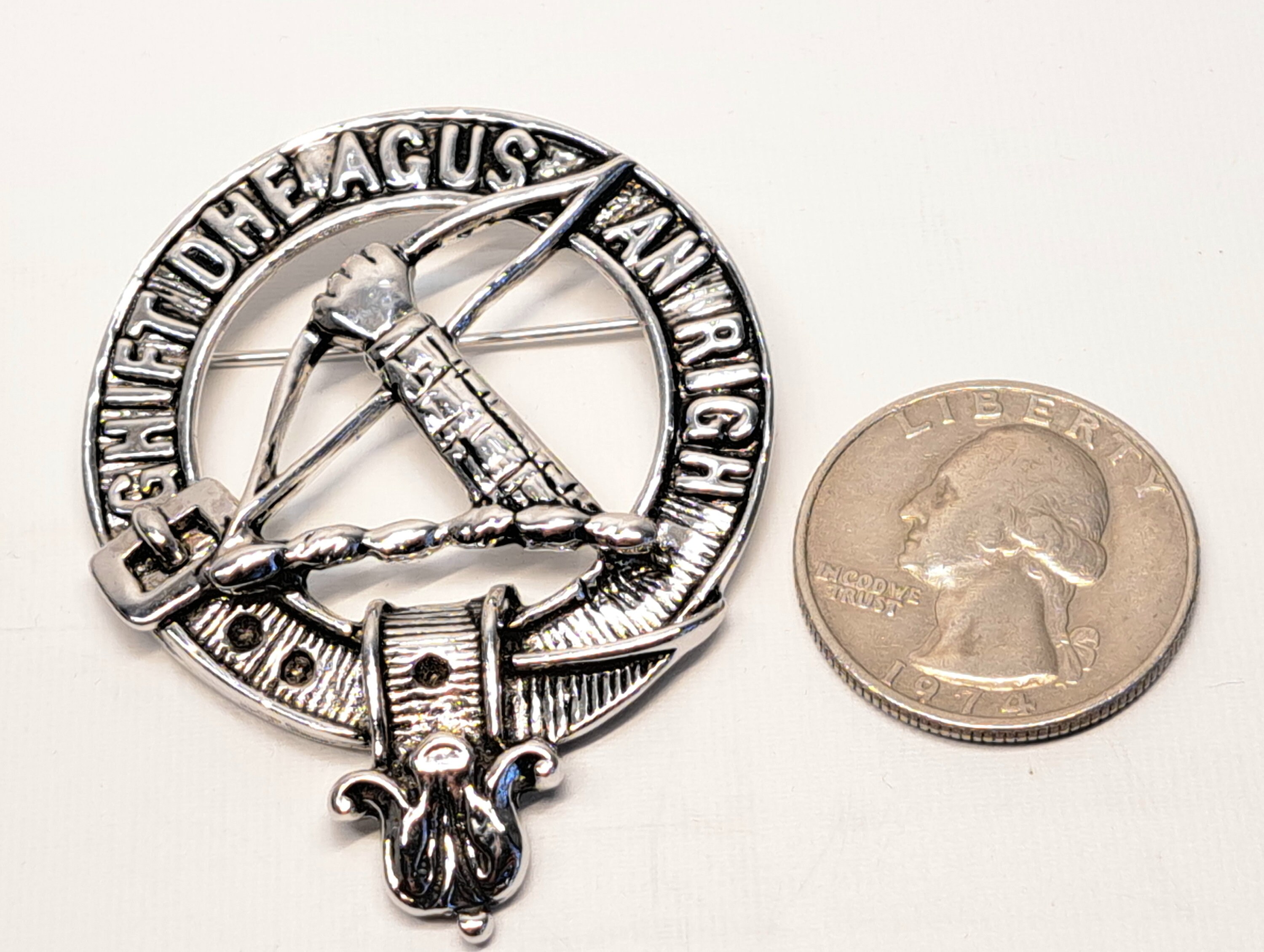 Vintage Scottish Clan Macinnes ghift Dhe Agus an Righ Grace of the King ...
