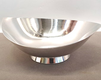 Vintage MCM Modern Design Silver Plated Footed Bowl Cohr Denmark