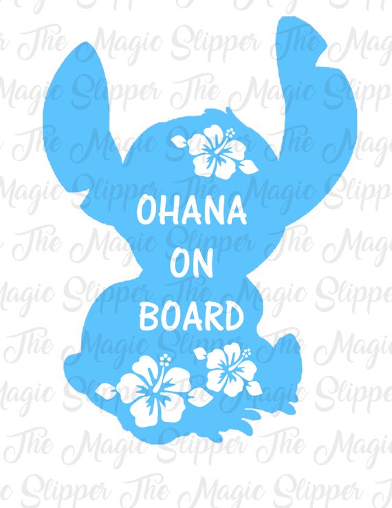 Ohana A Bord De Decalcomanies Bebe A Bord Little Stitch A Etsy