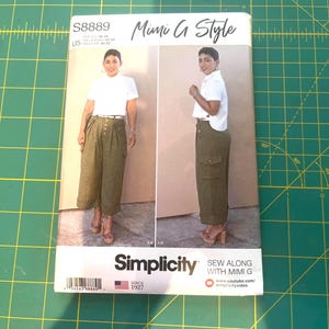 Simplicity Mimi G Style S8889 ソーイングパターン レディースシャツ ワイドレッグパンツ