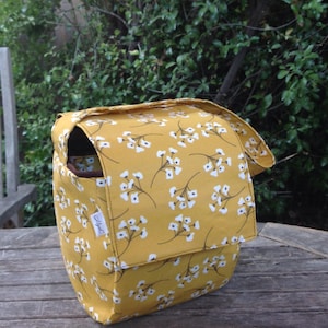 Insulated Lunch Bag Mustard Yellow, Work Lunch Bag, School Lunch Tote, Reusable Lunch Bag