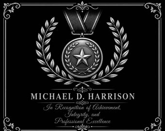 Custom Personalized Engraved Black Granite Universal Generic Achievement Award "Make it your way"