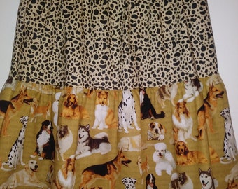 Women skirt. Crazy dog lady. Summer skirt.Fun skirt.