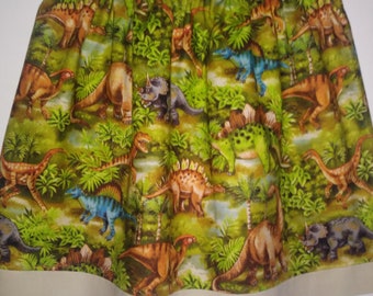 Dinosaurs girls skirt, Jungle skirt, Spring skirt. Available in different sizes. Handmade.