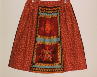 Women skirt. Ladies skirt. Aztec designs. Ready to ship. Handmade.