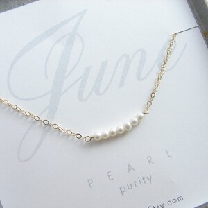 Pearl Choker Necklace ~ June Birthday ~ Birthstone Necklace ~ Freshwater Pearl ~ Dainty Pearl Necklace ~ Minimalist Jewelry ~ Gift for Her