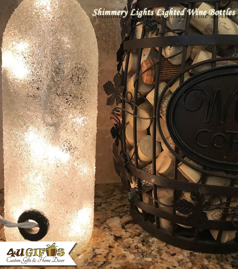 Gift for Gigi, Uniquely Decorated Lighted Wine Bottle, Best Gigi Ever image 3