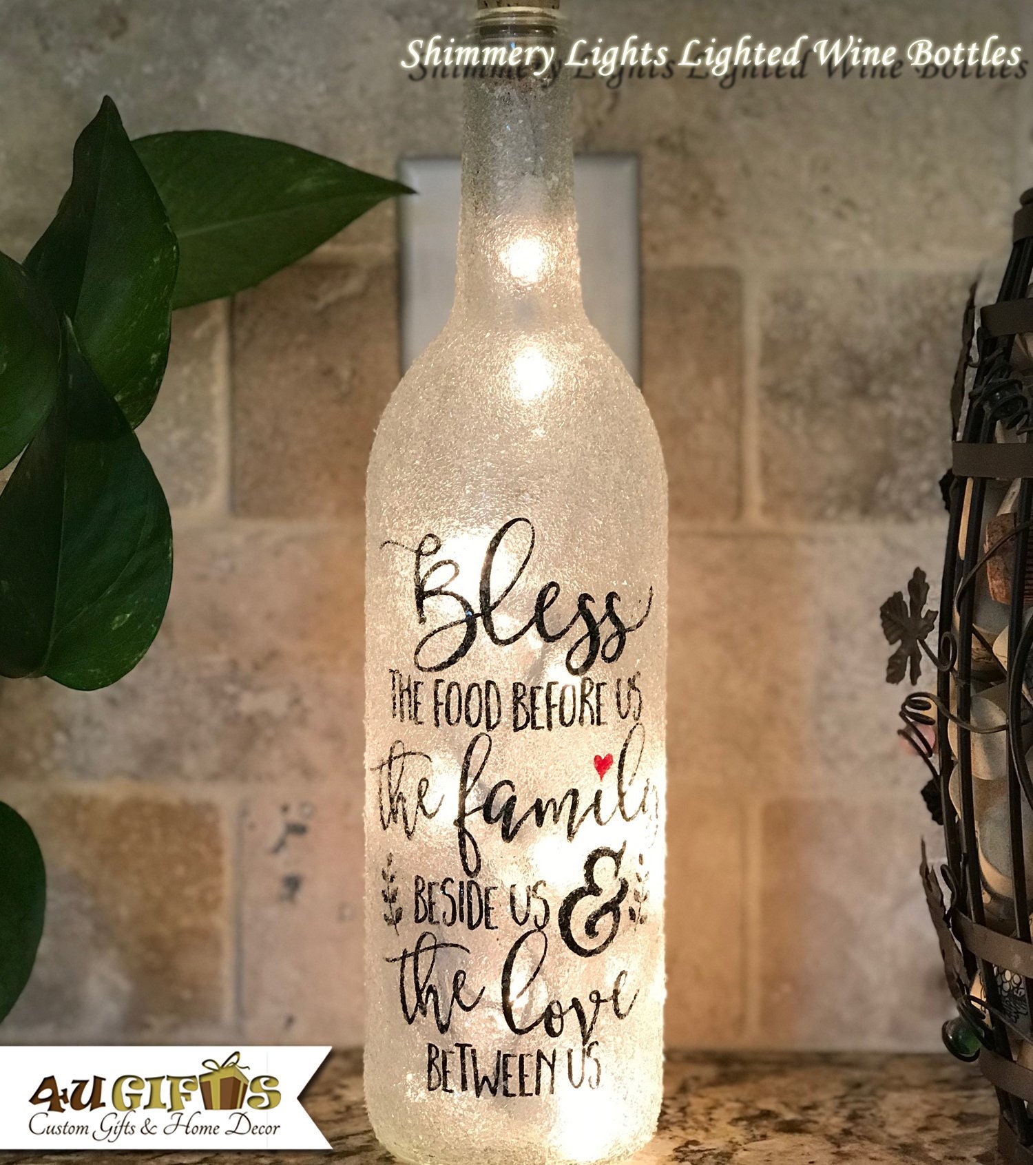 wine bottles with candles (I'd use twinkly lights), centerpiece