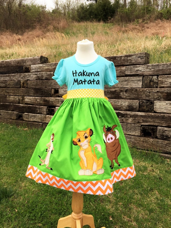 Hakuna Matata Lion King Shirt Dress for Girls Sizes 6m-12yrs. | Etsy