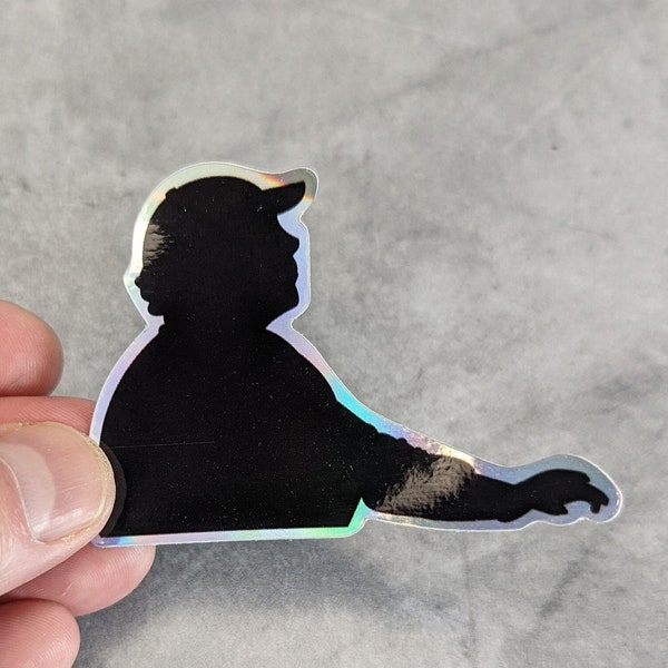 Jojo Silhouette | Hologrpahic Sticker | Widespread Panic | Die Cut, Vinyl, High Gloss, Easy to Peel