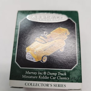 Vintage Hallmark Keepsake, 1998, &quot;Murray Inc. Dump Truck&quot; Kiddie Car Luxury Classics. Mint Condition, Original Box, Price Tab Intact Series