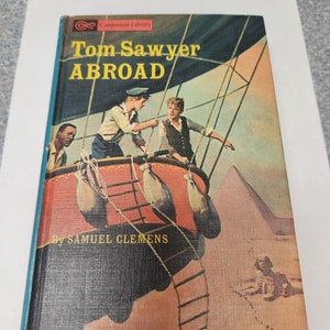 Vintage Children&#39;s Book, Companion Library-A Dog of Flanders & Tom Sawyer Abroad, 1965