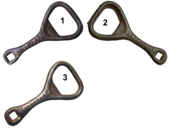 Antique Vintage Style Cast Iron Skeleton Key Bottle Opener Cap Lifter