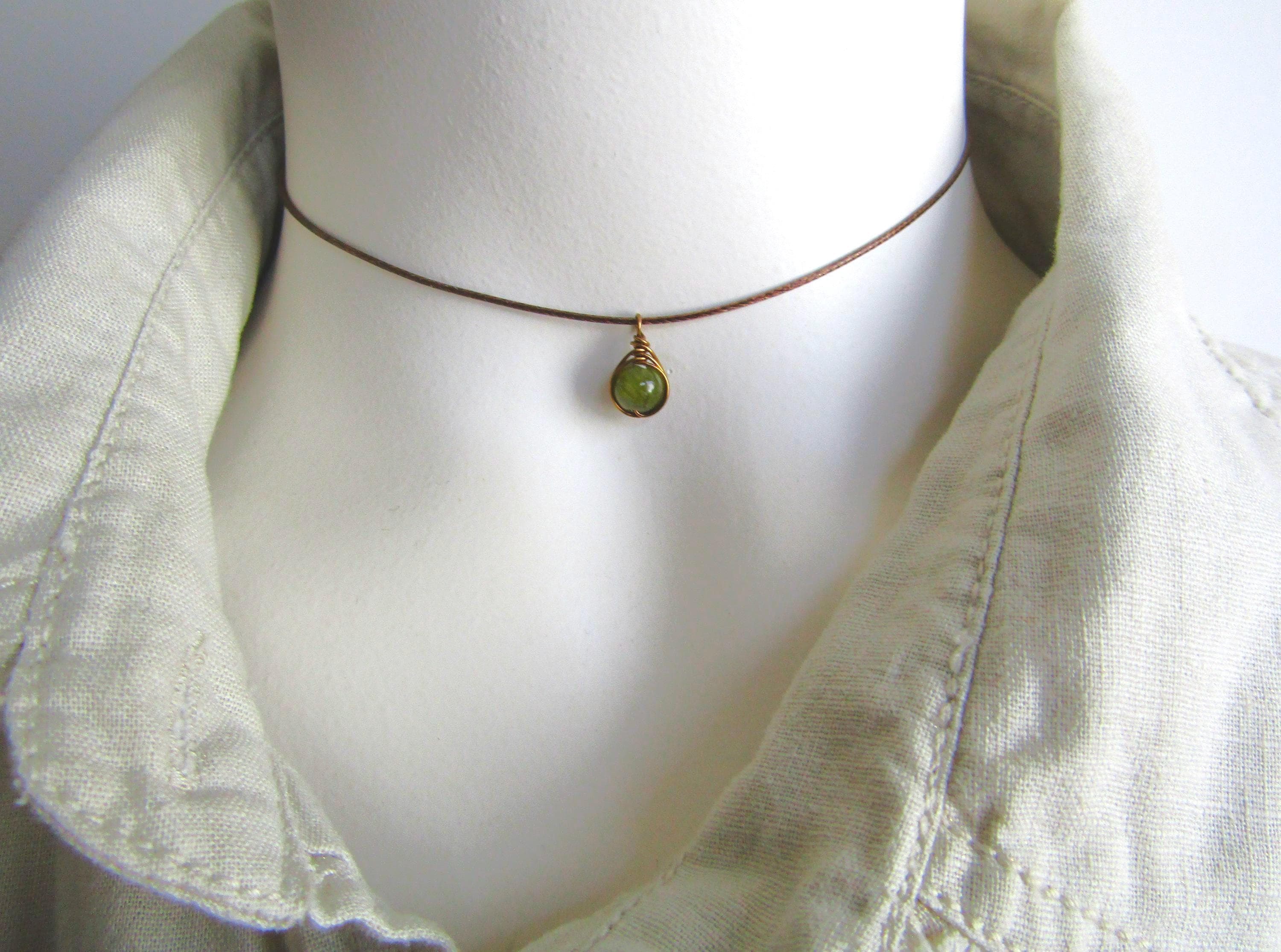 Collier ras du cou argent turquoise