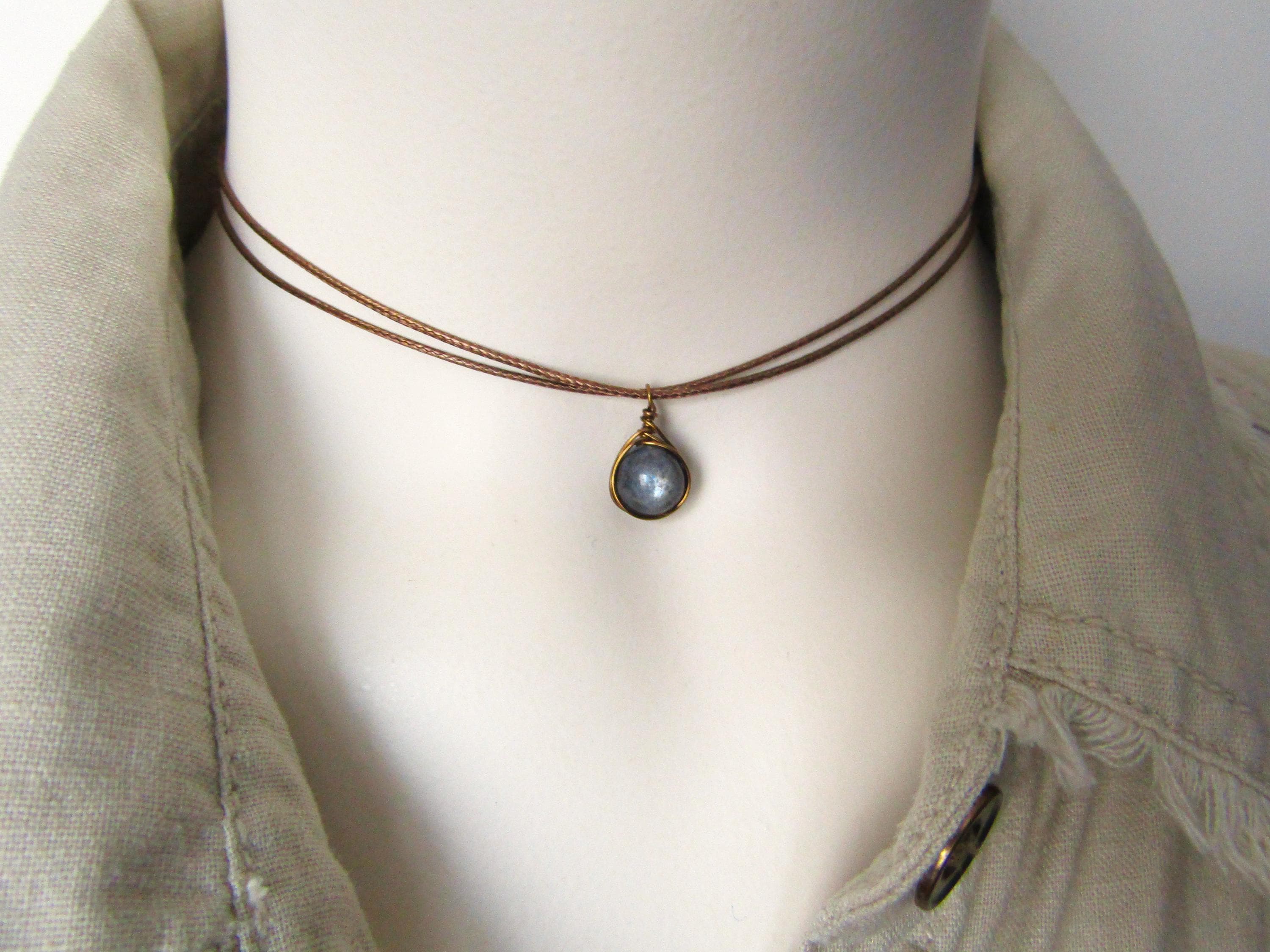 Larvikite Necklace - Etsy