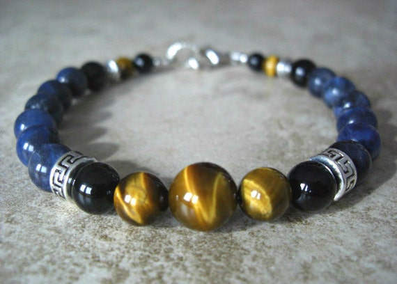 Blue Aventurine Sodalite Rich Royal Blue Buddha Bracelet Quartz Beads 8mm