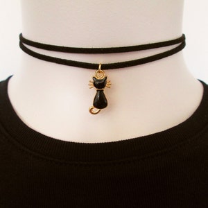 Black cat choker hot sale