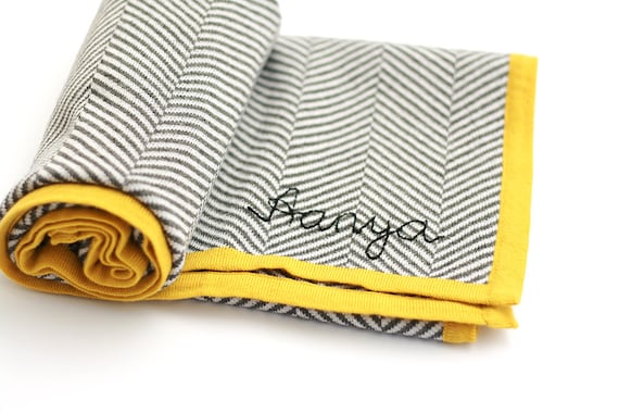 Knitted name baby blanket,in high quality OEKO-TEX certificated yarn