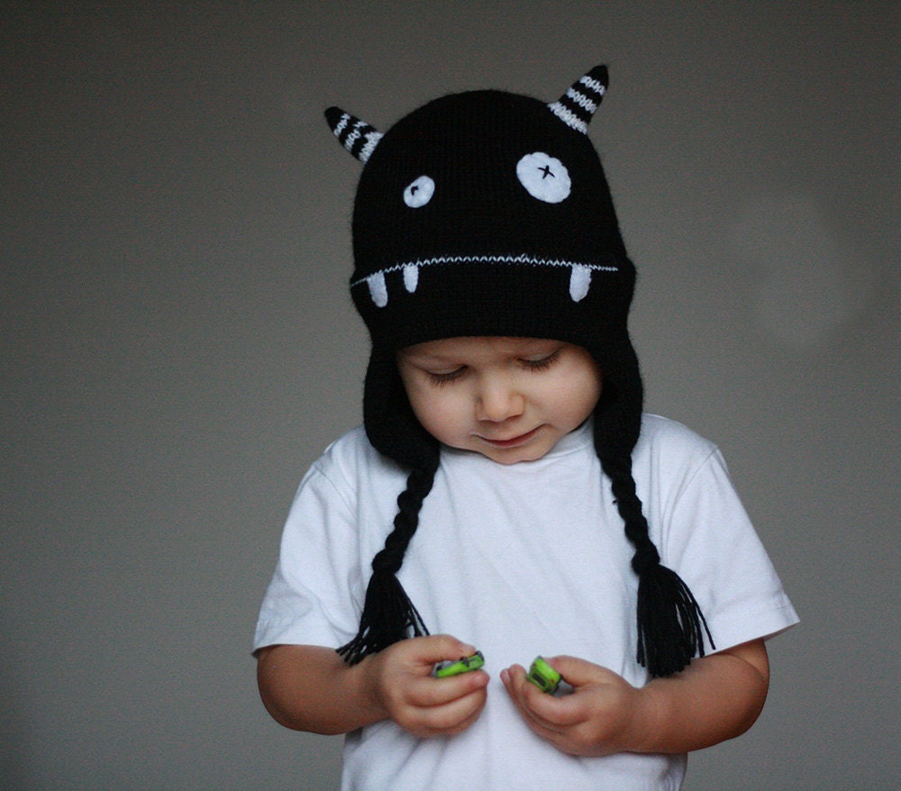 Kids Monster Hat Child Knit Hat Infant 