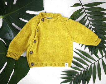 Knitted jumper for kids or toddlers in soft alpaca blend, available in many colors