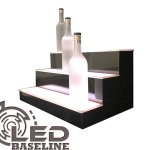 Brandclub - VEVOR LED Lighted Liquor Bottle Display, 2 Tiers 16 Inch