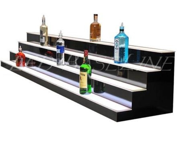 30 Led Bar Shelf 4 Steps Perfect for Liquor Bottle Display Etsy Australia