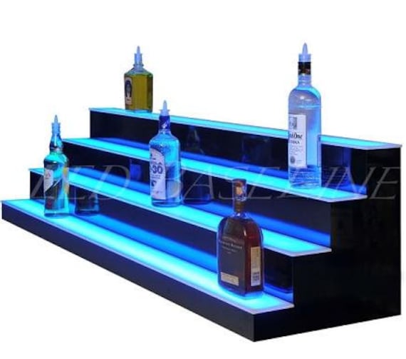 3 Tier Blu Acrilico Display vendita al dettaglio da Collezione Espositore Perspex scaffali