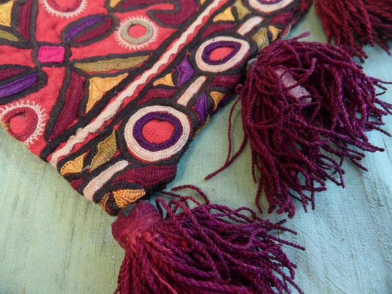 Embroidered hilltribe small handbag / vintage tri… - image 2