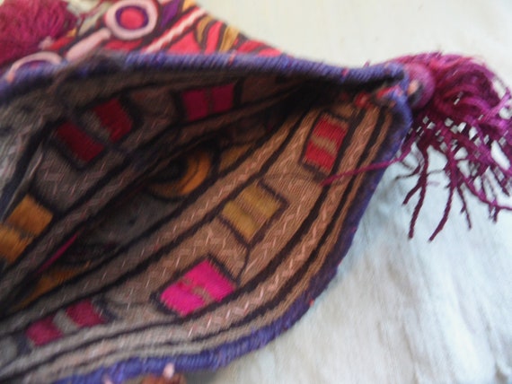 Embroidered hilltribe small handbag / vintage tri… - image 7