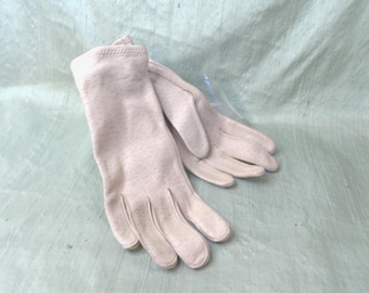 Guantes de conducir de piel beige / vintage, largos hasta la muñeca, piel de ciervo Fownes, nuevos de antiguo stock