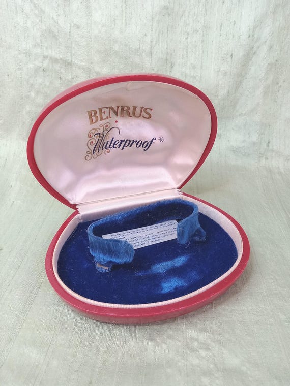 Benrus Clamshell, Domed Empty Watch Case Box / vi… - image 6
