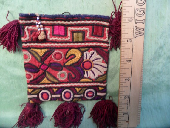 Embroidered hilltribe small handbag / vintage tri… - image 3