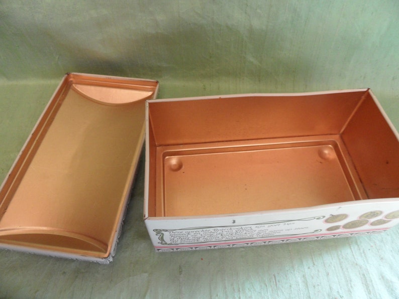 Dutch language tin vintage Boter Koekjes candy or biscuit tin rectangular tin storage container