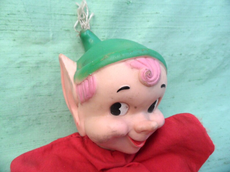 As Is pixie hand puppet 1959 Kresge vintage Holiday Pixie Toy