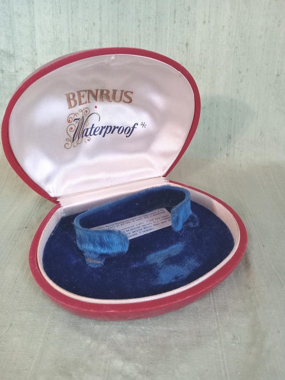 Benrus Clamshell, Domed Empty Watch Case Box / vi… - image 1