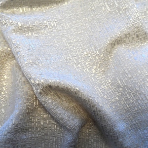 7.5 yards of off white textured fabric / vintage, mid century modern upholstery fabric yardage New Old Stock NOS / MCM atomic decor